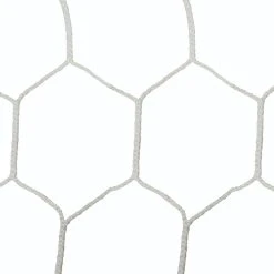 Jaypro Soccer Goal Replacement Nets (5-1/2" Hex - 5mm Braided Mesh) - Team Official Goal (8'H X 24'W X 4'B X 10'D) (White)