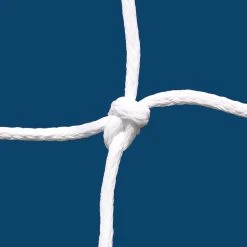 Jaypro Soccer Goal Replacement Nets (5-1/2" Sq. - 6mm Braided Mesh) - Classic Official Goal (8'H X 24'W X 4'B X 10'D) (White)