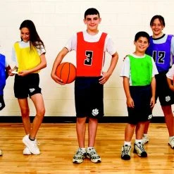 School Specialty Sportime Youth Pinnie, Grades Pre-K To 3rd, Red