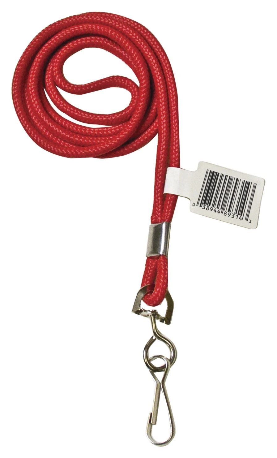 School Specialty C-Line Standard Lanyard With Swivel Hook, Red