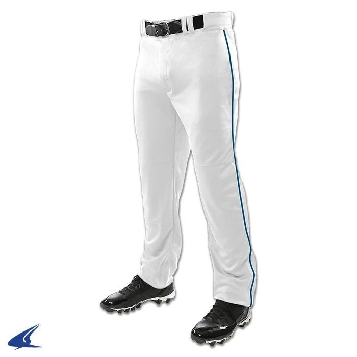 Champro Sports Triple Crown Open Bottom Pant With Piping - Grey, Black Pipe - Youth L 1 Champro Sports Triple Crown Open Bottom Pant With Piping - Grey, Black Pipe - Youth L