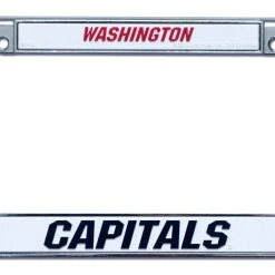 Caseys Distributing, Inc Washington Capitals License Plate Frame Chrome