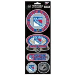 Caseys Distributing, Inc New York Rangers Stickers Prismatic